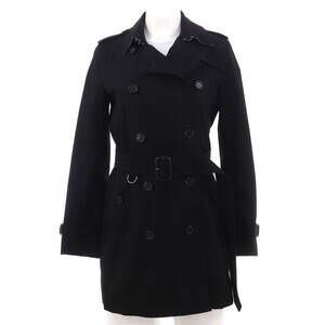 Burberry Women's Kensington Mid-Length Trench Coat Cotton